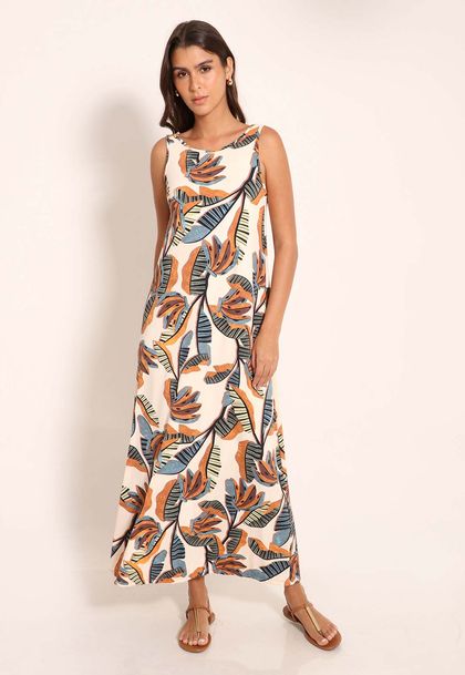 Vestido Fluxy Regata Decote Careca - Penca